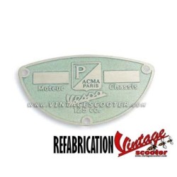 Plaque des mines ACMA modèles 1950-53